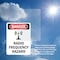 Signmission Radiation & Laser Sign, 10 in H x 7 in W, Vinyl Decal, Rectangle OS-2PACK-DS-D-710-V-1686 - alternate 4